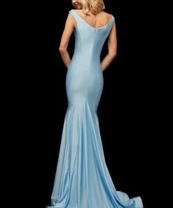 Sherri Hill - 52783 Satin Off Shoulder Mermaid Gown 13 Sherri Hill - 52783 Satin Off Shoulder Mermaid Gown