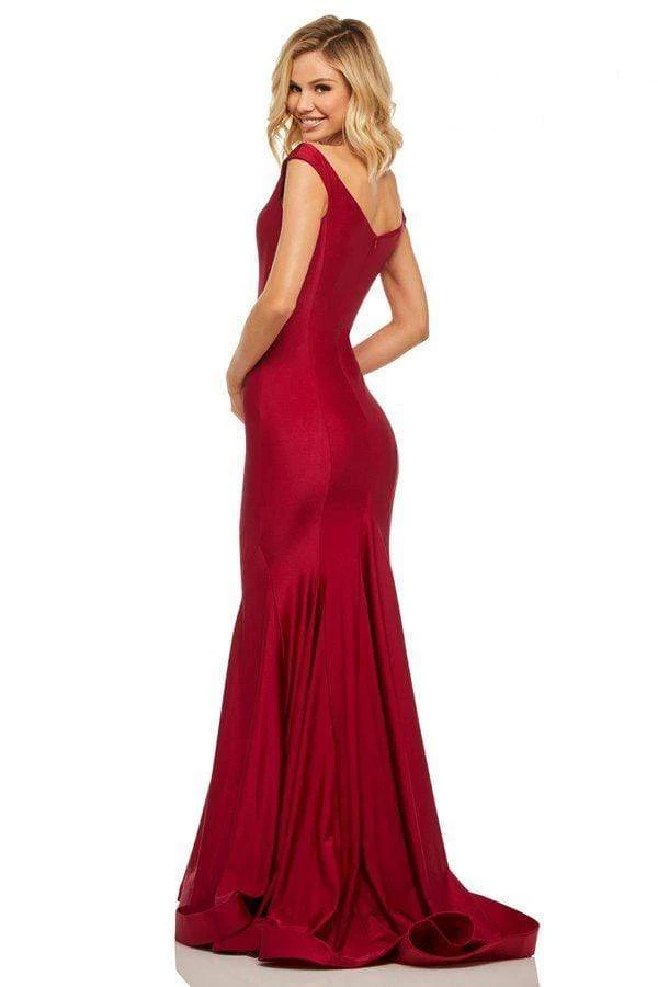 Sherri Hill - 52783 Satin Off Shoulder Mermaid Gown 10 Sherri Hill - 52783 Satin Off Shoulder Mermaid Gown