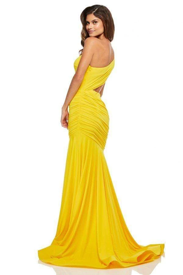 Sherri Hill - 52789 One Shoulder Strap Long Fitted Dress 4 Sherri Hill - 52789 One Shoulder Strap Long Fitted Dress