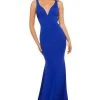 Sherri Hill - 52790 Plunging V-Neck Fitted Open Back Evening Dress