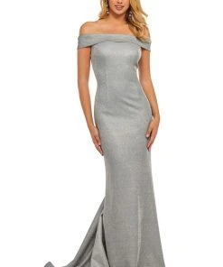 Sherri Hill - 52825 Off The Shoulder Fitted Glitter Evening Dress 17 Sherri Hill - 52825 Off The Shoulder Fitted Glitter Evening Dress