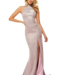 Sherri Hill - 52826 Glitter Stretch Long Fitted Dress