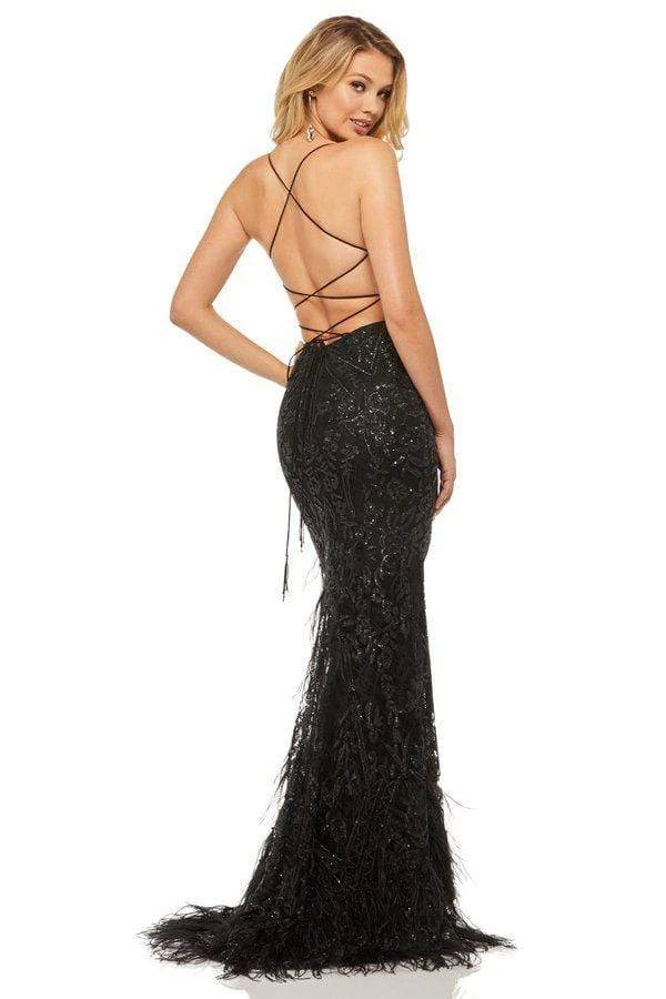 Sherri Hill - 52827 Metallic Lace Fitted Mermaid Dress 4 Sherri Hill - 52827 Metallic Lace Fitted Mermaid Dress