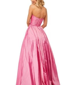 Sherri Hill - 52833 Sweetheart Bodice Ruched Taffeta Long Gown 5 Sherri Hill - 52833 Sweetheart Bodice Ruched Taffeta Long Gown