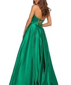 Sherri Hill - 52850 Strapless Sweetheart Long A-Line Satin Dress 11 Sherri Hill - 52850 Strapless Sweetheart Long A-Line Satin Dress