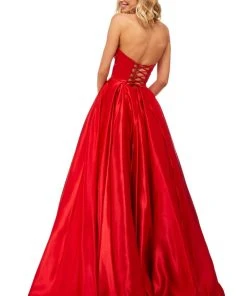 Sherri Hill - 52850 Strapless Sweetheart Long A-Line Satin Dress 13 Sherri Hill - 52850 Strapless Sweetheart Long A-Line Satin Dress