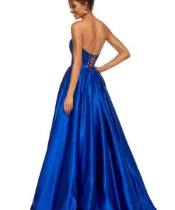 Sherri Hill - 52850 Strapless Sweetheart Long A-Line Satin Dress 15 Sherri Hill - 52850 Strapless Sweetheart Long A-Line Satin Dress