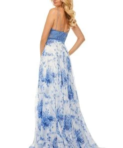 Sherri Hill - 52858 Sweetheart Long Blue Dress