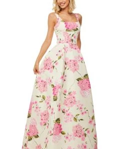 Sherri Hill - 52862 Taffeta Square Long Dress