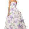 Sherri Hill - 52865 Strapless Floral Print Taffeta Ballgown 1 Sherri Hill - 52865 Strapless Floral Print Taffeta Ballgown