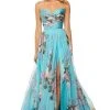Sherri Hill - 52872 Floral Sweetheart Long A-Line Dress