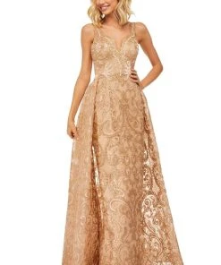 Sherri Hill - 52878 Sweetheart Long Gold Dress