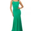 Sherri Hill - 52883 Scuba Scoop Neck Mermaid Dress With Open Back 2 Sherri Hill - 52883 Scuba Scoop Neck Mermaid Dress With Open Back