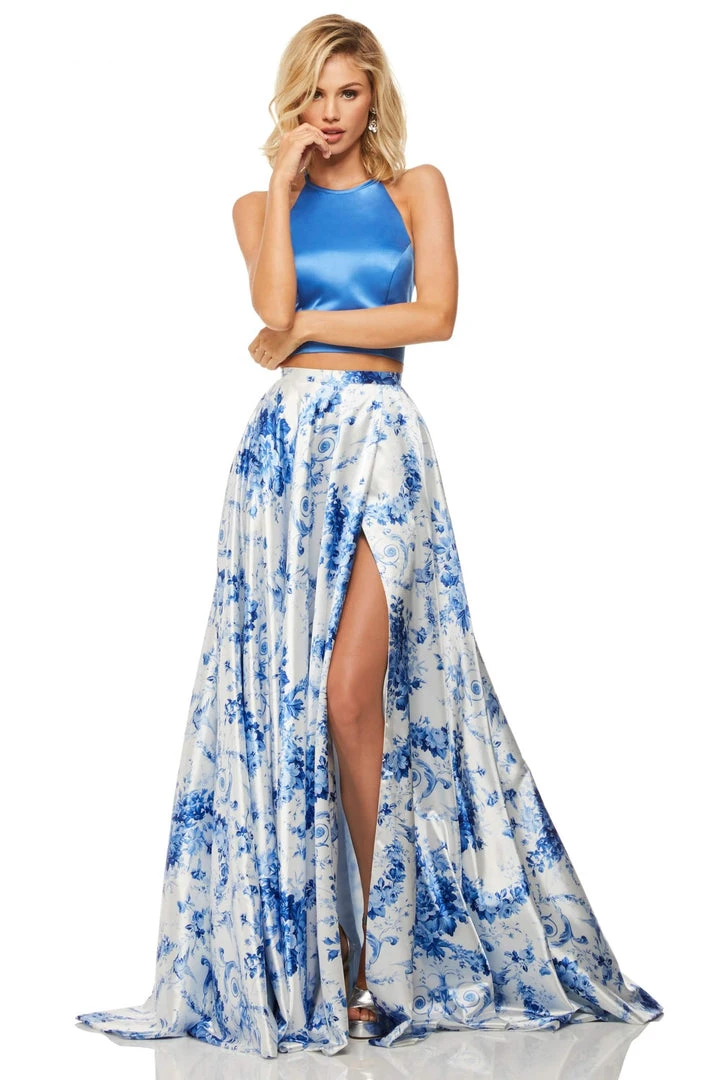 Sherri Hill - 52894 Two Piece Print Long Dress 3 Sherri Hill - 52894 Two Piece Print Long Dress