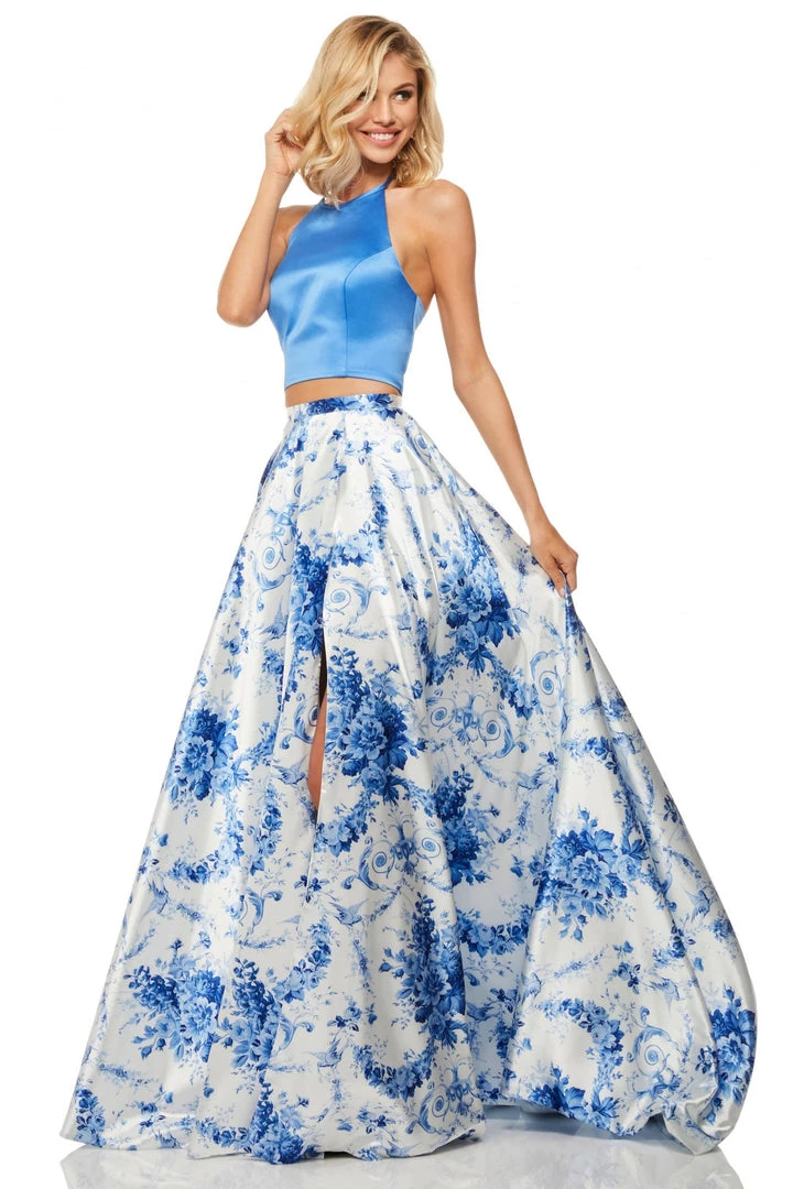 Sherri Hill - 52894 Two Piece Print Long Dress 5 Sherri Hill - 52894 Two Piece Print Long Dress