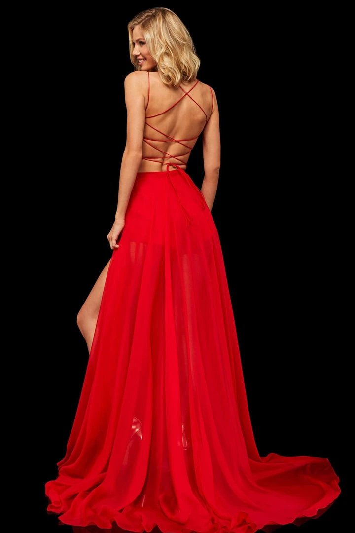 Sherri Hill - 52918 Two Piece Chiffon A-line Dress 4 Sherri Hill - 52918 Two Piece Chiffon A-line Dress
