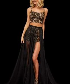 Sherri Hill - 52919 Two-Piece Long Print Dress