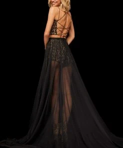 Sherri Hill - 52919 Two-Piece Long Print Dress