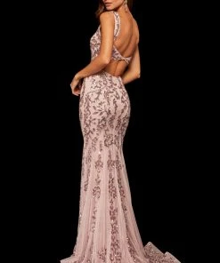 Sherri Hill - 52925 Long Beaded Lace Mermaid Dress 19 Sherri Hill - 52925 Long Beaded Lace Mermaid Dress