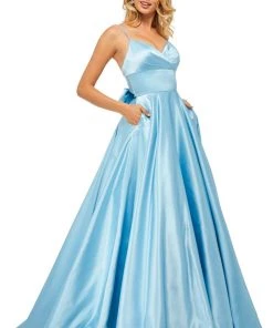 Sherri Hill - 52926 Long Surplice Sweetheart A Line Dress