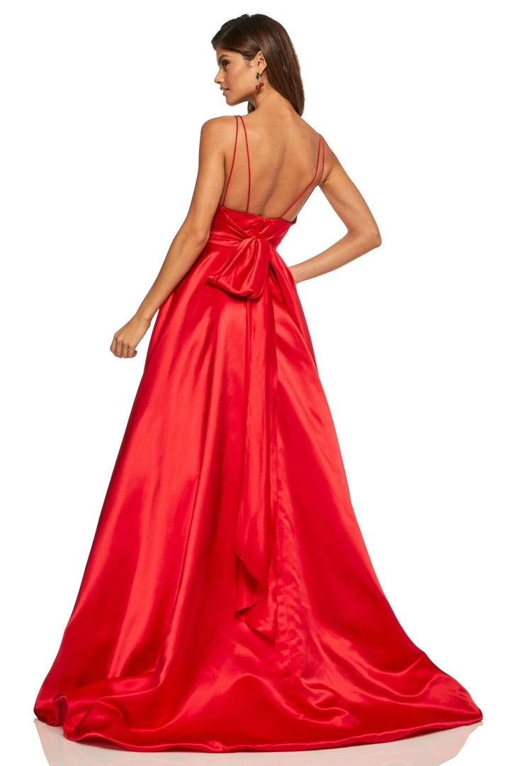 Sherri Hill - 52926 Long Surplice Sweetheart A Line Dress 6 Sherri Hill - 52926 Long Surplice Sweetheart A Line Dress