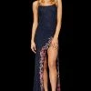 Sherri Hill - 52945 Lace Up Long Beaded Dress