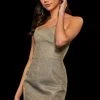 Sherri Hill - 52948 Strapless Glitter Fabric Short Sheath Dress