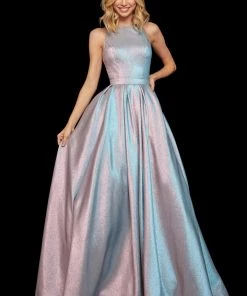 Sherri Hill - 52957 Halter Long Pleated A Line Dress 13 Sherri Hill - 52957 Halter Long Pleated A Line Dress