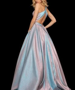 Sherri Hill - 52957 Halter Long Pleated A Line Dress 14 Sherri Hill - 52957 Halter Long Pleated A Line Dress