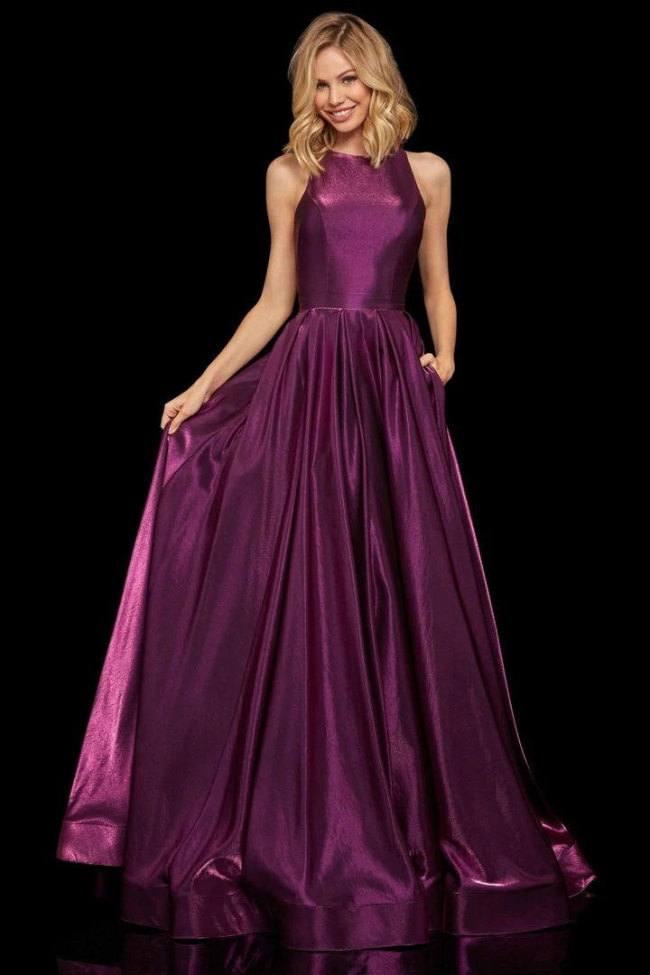 Sherri Hill - 52958 Criss Cross Back A-Line Long Dress 3 Sherri Hill - 52958 Criss Cross Back A-Line Long Dress