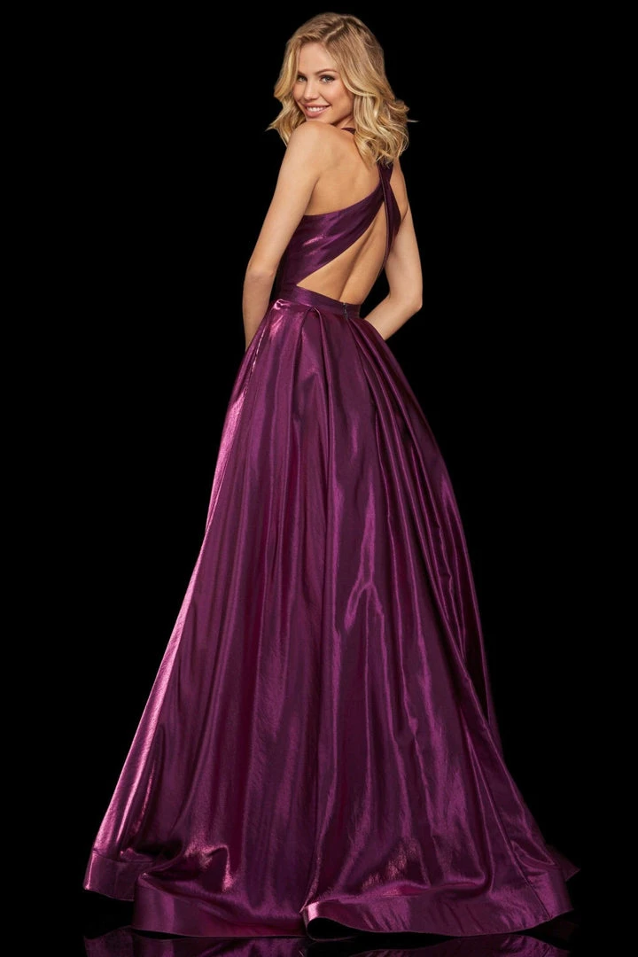 Sherri Hill - 52958 Criss Cross Back A-Line Long Dress 4 Sherri Hill - 52958 Criss Cross Back A-Line Long Dress