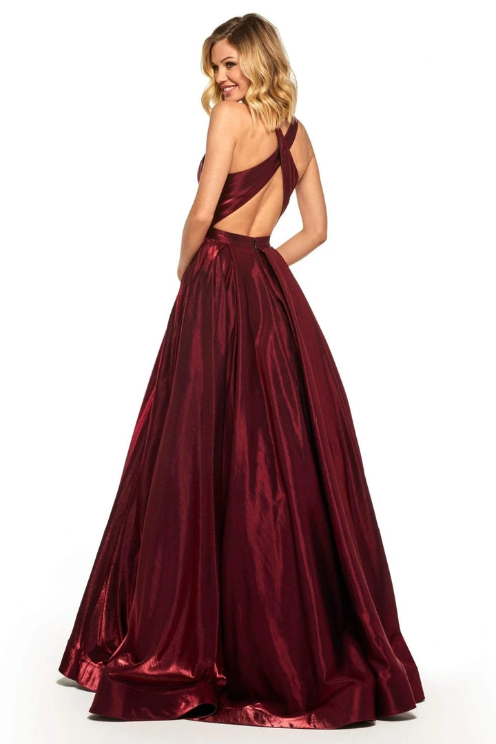 Sherri Hill - 52958 Criss Cross Back A-Line Long Dress 7 Sherri Hill - 52958 Criss Cross Back A-Line Long Dress