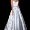 Sherri Hill - 52994 Bedazzled Plunging V-neck Ballgown 2 Sherri Hill - 52994 Bedazzled Plunging V-neck Ballgown