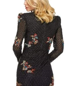 Sherri Hill - 53044 Long Sleeves Short Dress