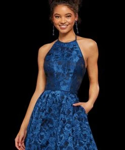 Sherri Hill - 53070 Halter Neck Short Dress