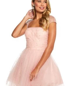Sherri Hill - 53077 Beaded Tulle Short A-line Dress 9 Sherri Hill - 53077 Beaded Tulle Short A-line Dress