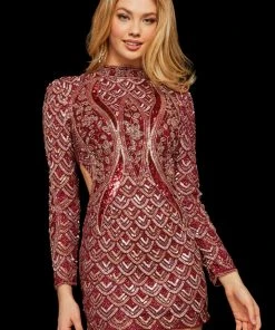 Sherri Hill - 53120 Sequined Short Dress 11 Sherri Hill - 53120 Sequined Short Dress