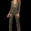 Sherri Hill - 53135 Beaded Long Jumpsuit