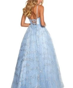 Sherri Hill - 53177 Embellished Deep V-neck Mikado Ballgown 9 Sherri Hill - 53177 Embellished Deep V-neck Mikado Ballgown