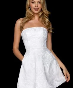 Sherri Hill - 53263 Strapless A-Line Short Dress