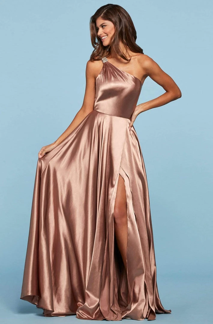 Sherri Hill - 53295 Embellished Single Shoulder Satin A-line Dress 7 Sherri Hill - 53295 Embellished Single Shoulder Satin A-line Dress