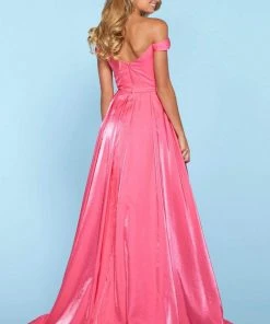 Sherri Hill - 53309 Embellished Satin Off The Shoulder Dress 9 Sherri Hill - 53309 Embellished Satin Off The Shoulder Dress