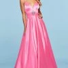 Sherri Hill - 53312 Beaded Deep V-neck A-line Dress