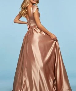 Sherri Hill - 53314 Square Neck Mikado Pleated A-Line Dress 13 Sherri Hill - 53314 Square Neck Mikado Pleated A-Line Dress