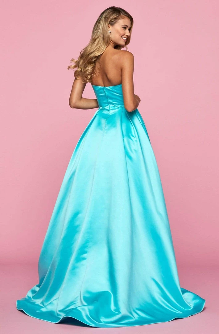 Sherri Hill - 53320 Strapless Beaded Neckline A Line Ballgown Dress 6 Sherri Hill - 53320 Strapless Beaded Neckline A Line Ballgown Dress