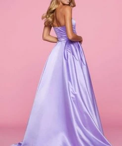 Sherri Hill - 53320 Strapless Beaded Neckline A Line Ballgown Dress 11 Sherri Hill - 53320 Strapless Beaded Neckline A Line Ballgown Dress