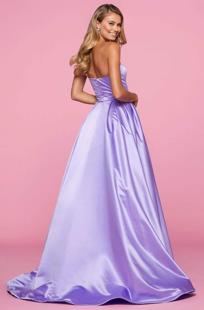 Sherri Hill - 53320 Strapless Beaded Neckline A Line Ballgown Dress 4 Sherri Hill - 53320 Strapless Beaded Neckline A Line Ballgown Dress