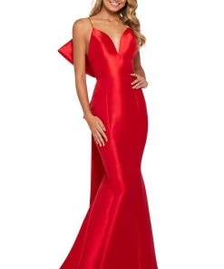 Sherri Hill - 53336 Bow-Accented Long Mermaid Dress