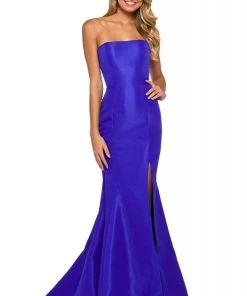 Sherri Hill - 53341 Strapless Straight Neck Sexy Back Mermaid Dress