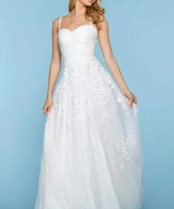 Sherri Hill - 53344 Applique Sweetheart Chiffon A-Line Dress 10 Sherri Hill - 53344 Applique Sweetheart Chiffon A-Line Dress